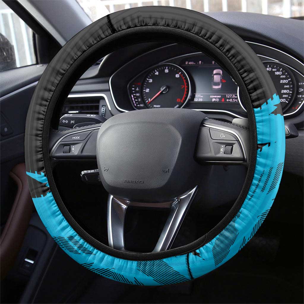 Cronulla Sharks Steering Wheel Cover Dynamic Lightning Mascot Rugby Australia