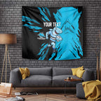 Personalized Cronulla Sharks Tapestry Dynamic Lightning Mascot Rugby Australia