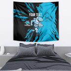 Personalized Cronulla Sharks Tapestry Dynamic Lightning Mascot Rugby Australia