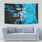 Personalized Cronulla Sharks Tapestry Dynamic Lightning Mascot Rugby Australia
