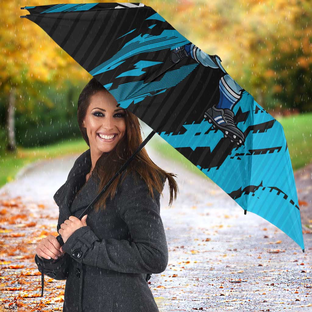 Personalized Cronulla Sharks Umbrella Dynamic Lightning Mascot Rugby Australia