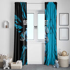 Personalized Cronulla Sharks Window Curtain Dynamic Lightning Mascot Rugby Australia