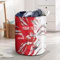 Personalized Dolphins Laundry Basket Dynamic Lightning Mascot Rugby Australia