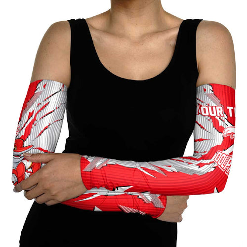 Personalized Dolphins Arm Sleeves Dynamic Lightning Mascot Rugby Australia