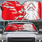 Personalized Dolphins Auto Sun Shade Dynamic Lightning Mascot Rugby Australia
