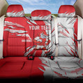 Personalized Dolphins Back Car Seat Cover Dynamic Lightning Mascot Rugby Australia