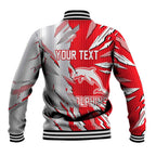 Personalized Dolphins Baseball Jacket Dynamic Lightning Mascot Rugby Australia