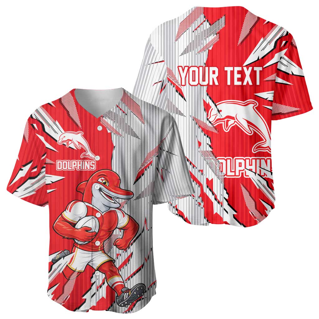 Personalized Dolphins Baseball Jersey Dynamic Lightning Mascot Rugby Australia