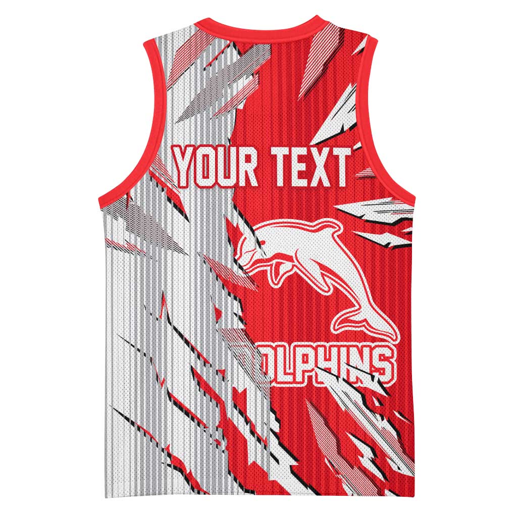 Personalized Dolphins Basketball Jersey Dynamic Lightning Mascot Rugby Australia