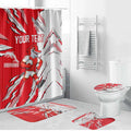 Personalized Dolphins Bathroom Set Dynamic Lightning Mascot Rugby Australia