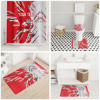 Personalized Dolphins Bathroom Set Dynamic Lightning Mascot Rugby Australia