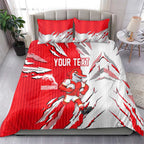 Personalized Dolphins Bedding Set Dynamic Lightning Mascot Rugby Australia