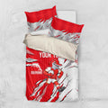 Personalized Dolphins Bedding Set Dynamic Lightning Mascot Rugby Australia