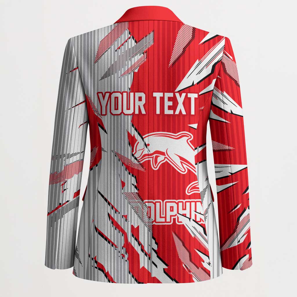 Personalized Dolphins Blazer Dynamic Lightning Mascot Rugby Australia
