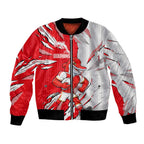 Personalized Dolphins Bomber Jacket Dynamic Lightning Mascot Rugby Australia