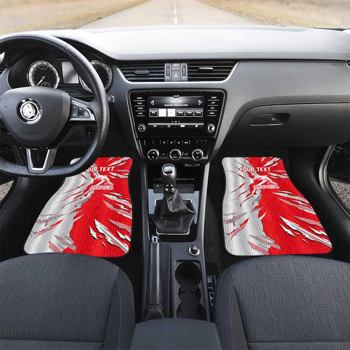Personalized Dolphins Car Mats Dynamic Lightning Mascot Rugby Australia