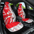 Personalized Dolphins Car Seat Cover Dynamic Lightning Mascot Rugby Australia