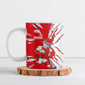 Personalized Dolphins Ceramic Mug Dynamic Lightning Mascot Rugby Australia