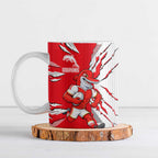 Personalized Dolphins Ceramic Mug Dynamic Lightning Mascot Rugby Australia