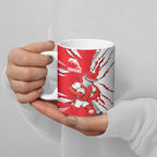 Personalized Dolphins Ceramic Mug Dynamic Lightning Mascot Rugby Australia