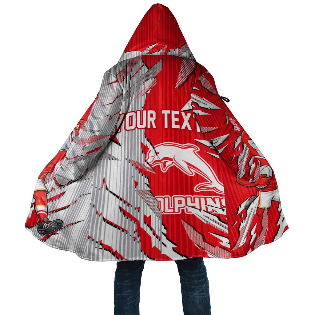 Personalized Dolphins Cloak Dynamic Lightning Mascot Rugby Australia