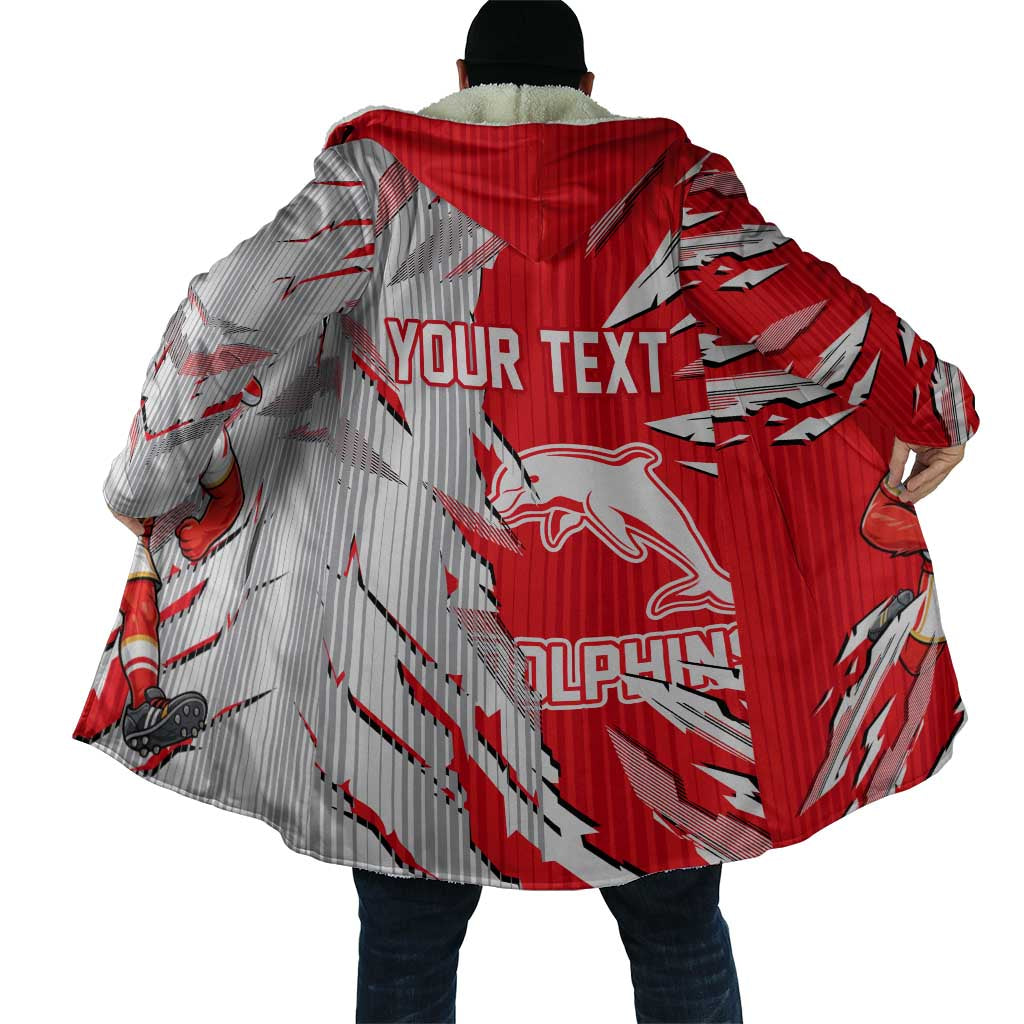 Personalized Dolphins Cloak Dynamic Lightning Mascot Rugby Australia