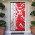 Personalized Dolphins Door Cover Dynamic Lightning Mascot Rugby Australia