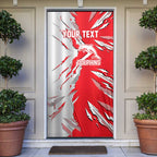 Personalized Dolphins Door Cover Dynamic Lightning Mascot Rugby Australia