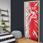 Personalized Dolphins Door Cover Dynamic Lightning Mascot Rugby Australia