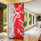 Personalized Dolphins Door Cover Dynamic Lightning Mascot Rugby Australia