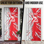 Personalized Dolphins Door Cover Dynamic Lightning Mascot Rugby Australia