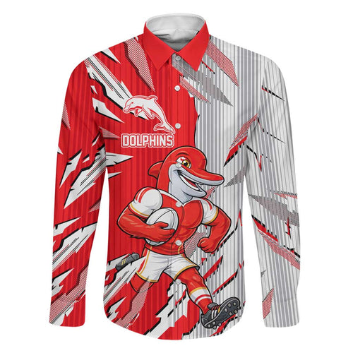 Personalized Dolphins Family Matching Mermaid Dress and Hawaiian Shirt Dynamic Lightning Mascot Rugby Australia