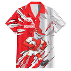 Personalized Dolphins Family Matching Puletasi and Hawaiian Shirt Dynamic Lightning Mascot Rugby Australia