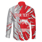 Personalized Dolphins Family Matching Puletasi and Hawaiian Shirt Dynamic Lightning Mascot Rugby Australia