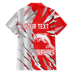 Personalized Dolphins Hawaiian Shirt Dynamic Lightning Mascot Rugby Australia