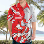 Personalized Dolphins Hawaiian Shirt Dynamic Lightning Mascot Rugby Australia