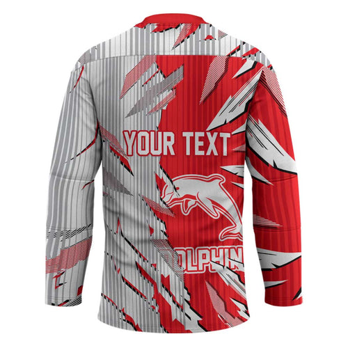 Personalized Dolphins Hockey Jersey Dynamic Lightning Mascot Rugby Australia
