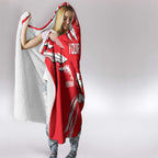 Personalized Dolphins Hooded Blanket Dynamic Lightning Mascot Rugby Australia