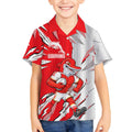 Personalized Dolphins Kid Hawaiian Shirt Dynamic Lightning Mascot Rugby Australia