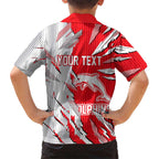 Personalized Dolphins Kid Hawaiian Shirt Dynamic Lightning Mascot Rugby Australia