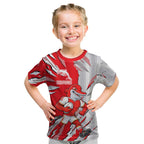 Personalized Dolphins Kid T Shirt Dynamic Lightning Mascot Rugby Australia