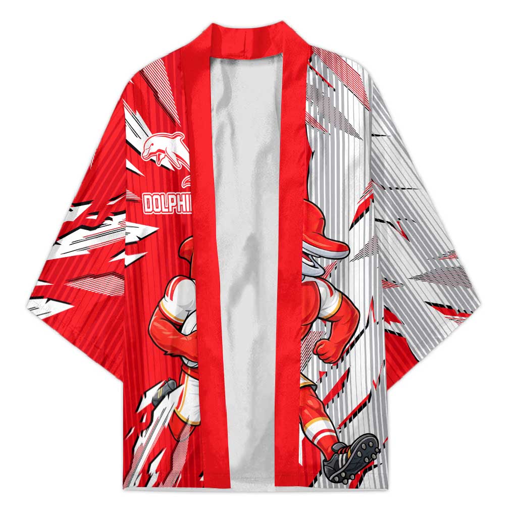 Personalized Dolphins Kimono Dynamic Lightning Mascot Rugby Australia