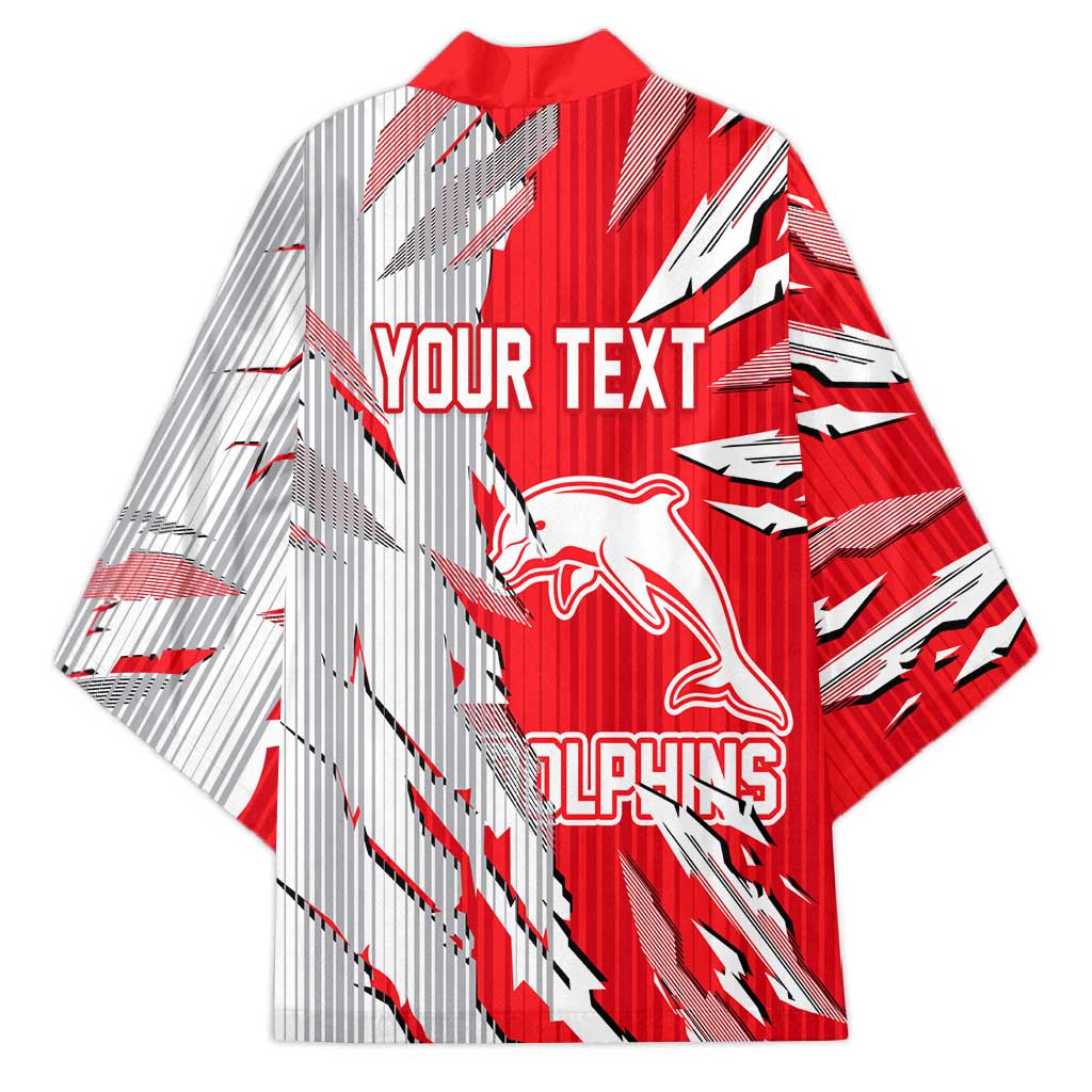 Personalized Dolphins Kimono Dynamic Lightning Mascot Rugby Australia