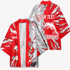 Personalized Dolphins Kimono Dynamic Lightning Mascot Rugby Australia