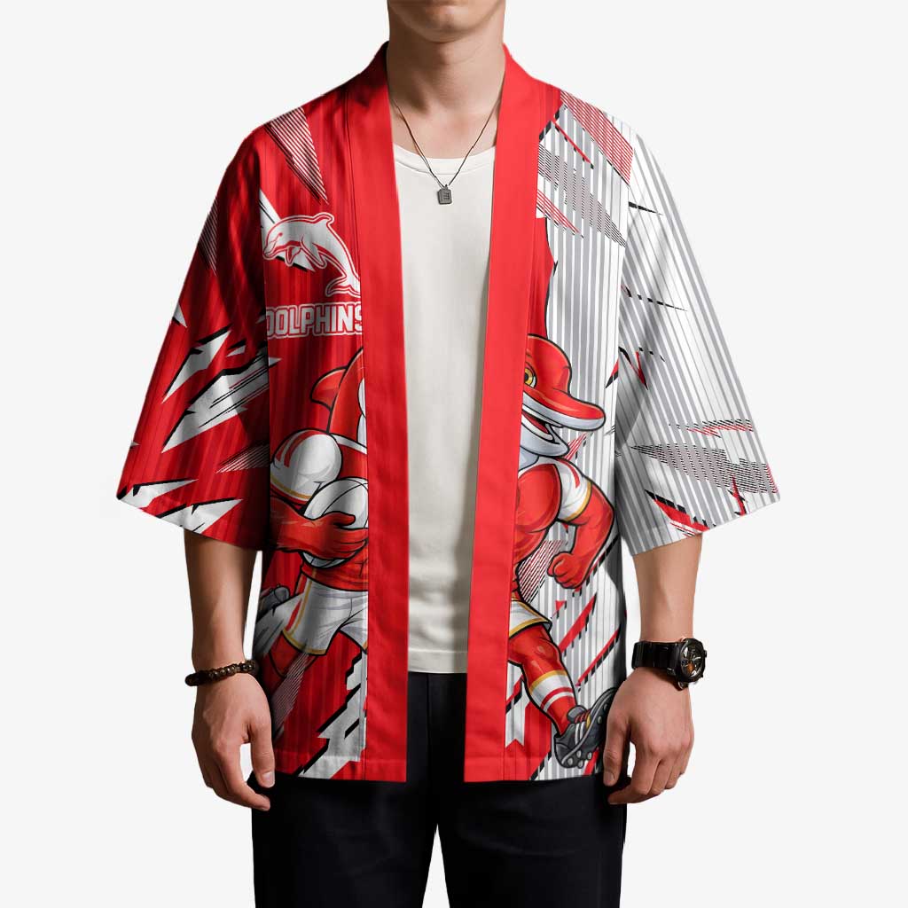 Personalized Dolphins Kimono Dynamic Lightning Mascot Rugby Australia