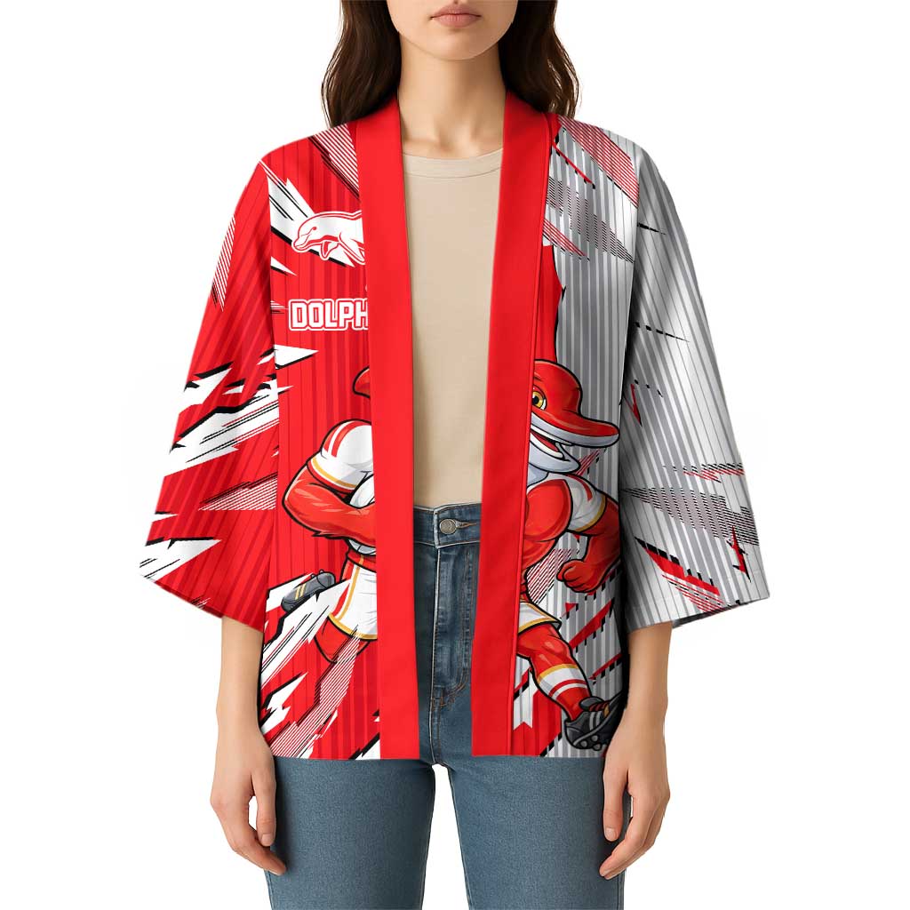 Personalized Dolphins Kimono Dynamic Lightning Mascot Rugby Australia