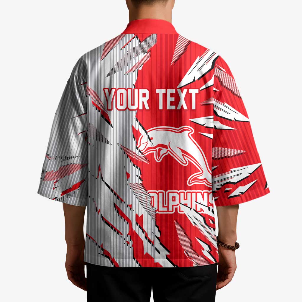 Personalized Dolphins Kimono Dynamic Lightning Mascot Rugby Australia