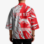 Personalized Dolphins Kimono Dynamic Lightning Mascot Rugby Australia