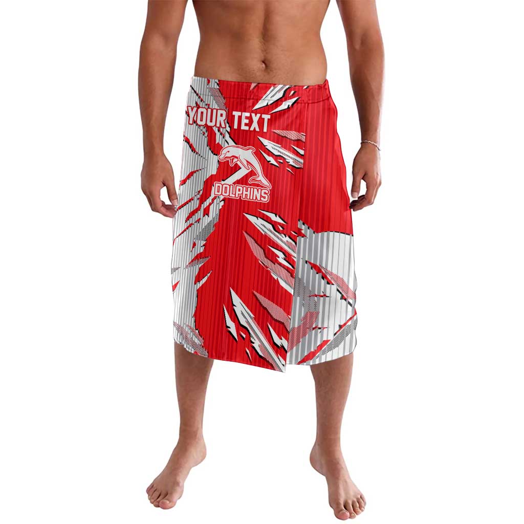 Personalized Dolphins Lavalava Dynamic Lightning Mascot Rugby Australia