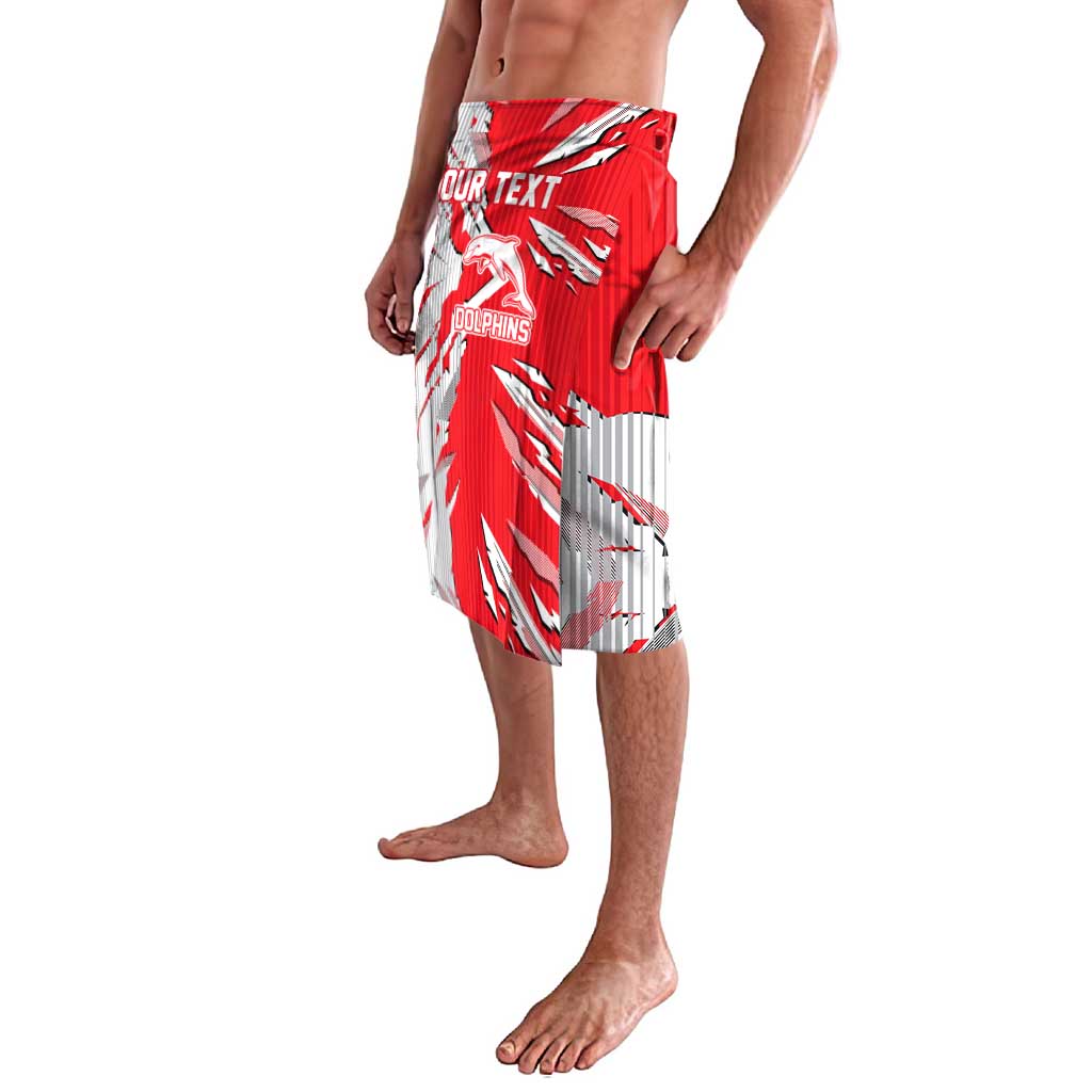 Personalized Dolphins Lavalava Dynamic Lightning Mascot Rugby Australia